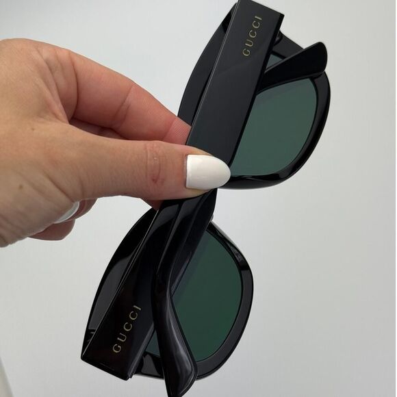 NEW Gucci Sunglasses GG1110S 001 Black Smoke Unisex Authentic - Picture 12 of 14